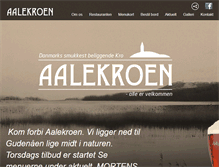 Tablet Screenshot of aalekroen.dk